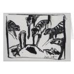 Meerkats mobbing Cobra - Art card