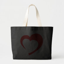 Mein Herz II Bag (red on dark flat)