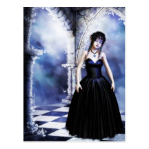 Melancholy Day Dreams Gothic Postcard