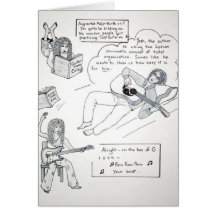 Melanie Melody Key of G Greeting Card