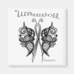 Melanoma Cancer Warrior Celtic Butterfly Magnets