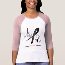 Melanoma I Wear Black For Me Tees
