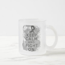 Melanoma Keep Calm and Fight On Coffee Mugs