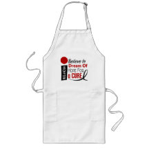 Melanoma Skin Cancer BELIEVE DREAM HOPE Aprons