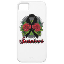 Melanoma Survivor Rose Grunge Tattoo iPhone 5 Cover