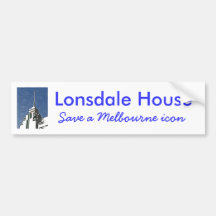 Melbourne Art Deco - Lonsdale House Bumper Stickers