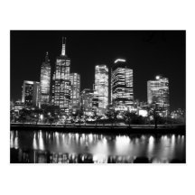 Melbourne At Night Postcards