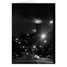 Melbourne By Night Greeting Card