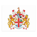 Melbourne Coat Of Arms Postcard