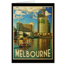 Melbourne Skyline Australia Cards