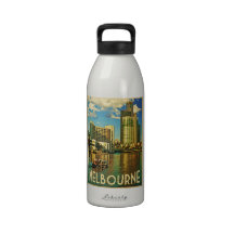 Melbourne Skyline Australia Water Bottles