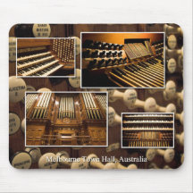 Melbourne Town Hall pipe organ Mousepads
