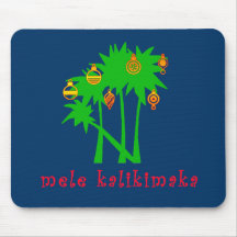 Mele Kalikimaka Hawaiian Christmas Apparel Mouse Mats