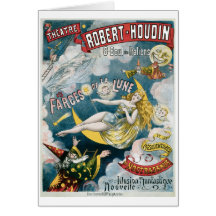 Melies ~ French Magician Vintage Magic Act Greeting Card