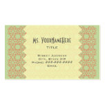 Melon and Green Lace Business Card