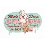 Melt 'n' Drip Soft Serve Ice Cream Postcard