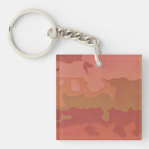 Melted Lipstick - Rosy Beige Abstract Keychains
