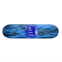 MELTED PLASTIC SWIRLS SKATEBOARD, EVOLUTION