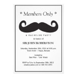 Members Only Bachelor Party invitations