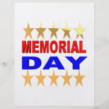 Memorial Day Full Colour Flyer