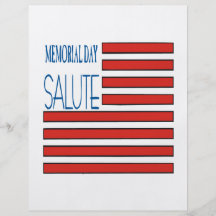 Memorial Day Salute Personalised Flyer