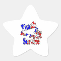 Memorial Day Star Stickers