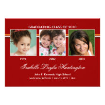 Memories 3 Photo Graduation Announcement
