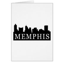 Memphis Skyline Card