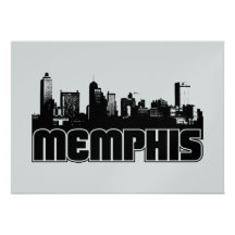 Memphis Skyline Custom Invites