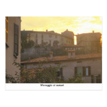 Menaggio at sunset, Lake Como Postcard