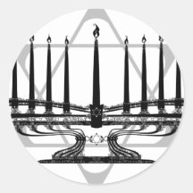 Menorah and Star I Stickers
