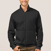 Men's Apparel Fleece Zip Jogger Jacket Black