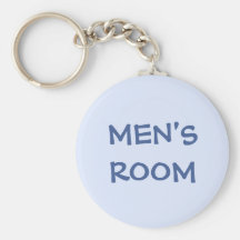 Men's restroom keychain