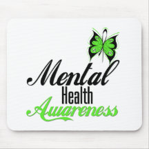 Mental Health Awareness Butterfly Mouse Mat