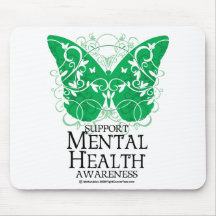 Mental Health Butterfly Mouse Pads