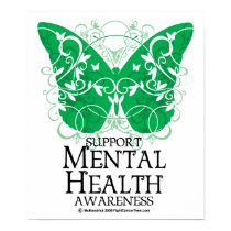 Mental Health Butterfly posters