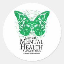 Mental Health Butterfly Sticker