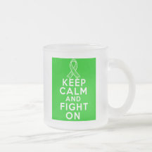 Mental Health Keep Calm and Fight On Coffee Mugs