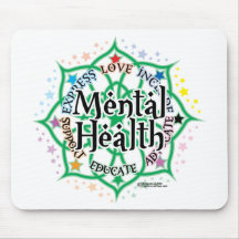 Mental Health Lotus Mousepads