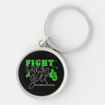 Mental Heatlh Awareness Fight Like a Girl Keychain