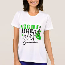 Mental Heatlh Awareness Fight Like a Girl Tee Shirt