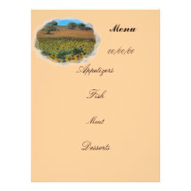 menu personalised announcements