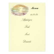 menu personalized announcements