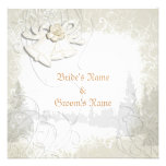 Menu template ~ wedding elegant personalised announcement