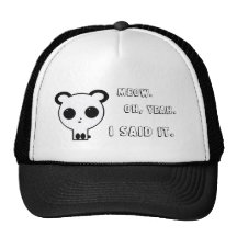 MEOW Panda Hat