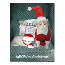 MEOWry Christmas! Postcards