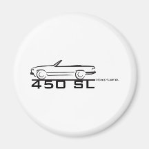 Mercedes 450SL Fridge Magnets