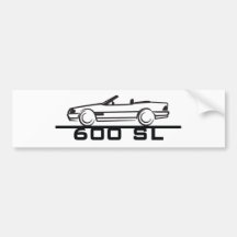 Mercedes 600 SL Type 129 Bumper Sticker
