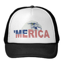 ‘MERICA Eagle US Flag Trucker Hat