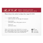 Merlot red business gala event corporate RSVP Custom Invitations